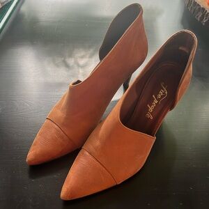 Free People Brown Leather Heels
